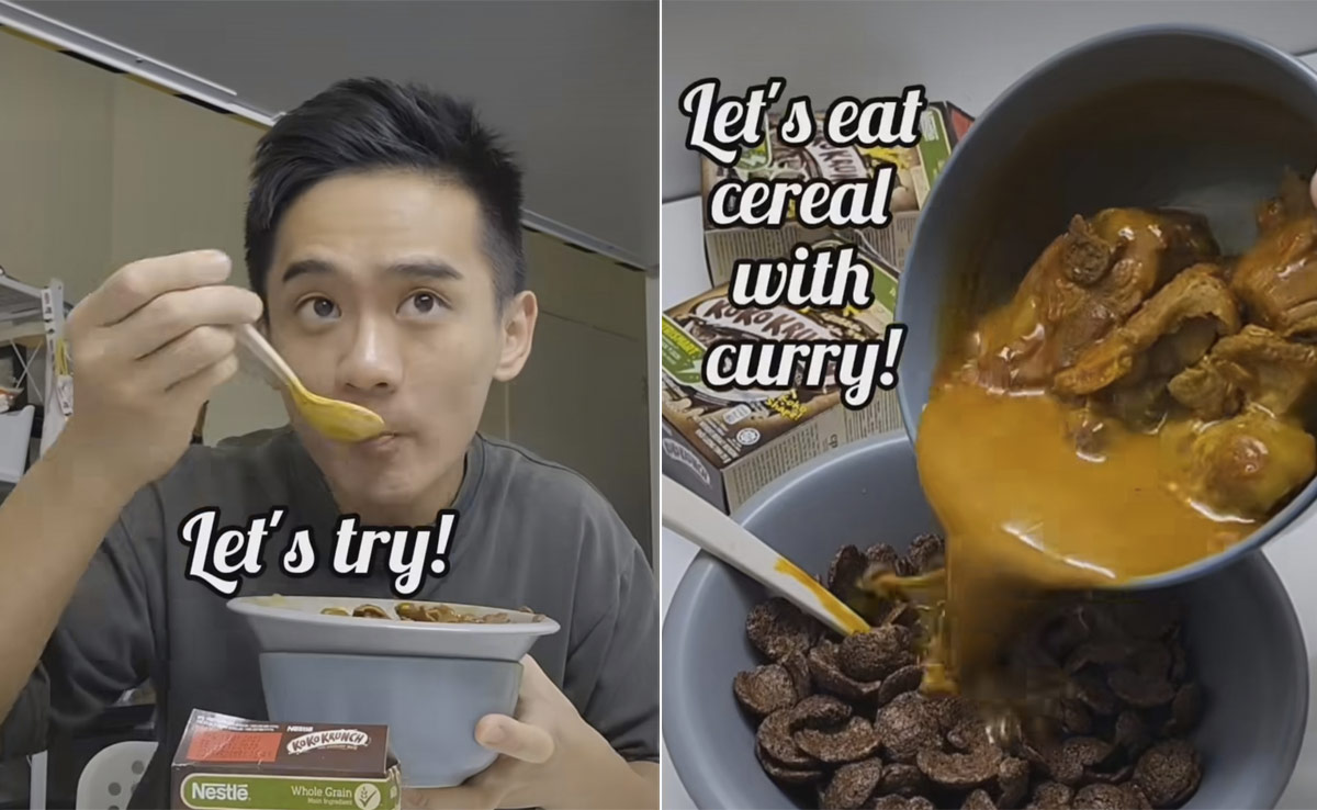 Viral Video: Vlogger Mixes Curry With Cereal - Internet Says, "My Eyes Hurt"