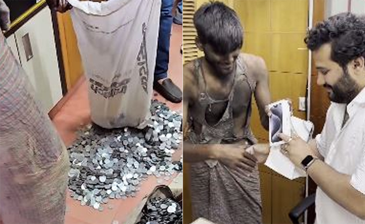 भिखारी ने सिक्कों से खरीदा iPhone 15, गिनते-गिनते दुकानदार की हालत हुई खराब..देखें VIDEO