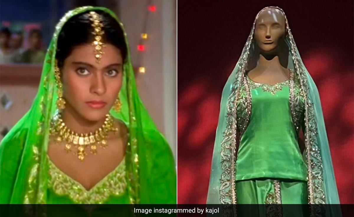 28 Years Of <i>Dilwale Dulhaniya Le Jayenge</i>: How Kajol's Iconic Green Manish Malhotra <i>Lehenga</i> Came To Life