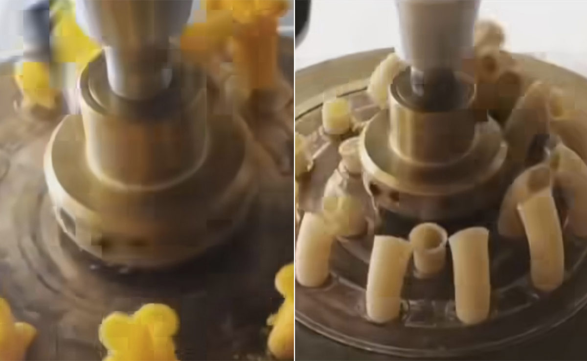 Watch: "Satisfying" Video Of Pasta-Cutting Machine Has Internet Mesmerised
