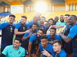 Cristiano Ronaldo Surprised With A Large Cake On Field To Celebrate His 40th Goal In 2023 Cristiano Ronaldo Surprised With A Large Cake On Field To Celebrate His 40th Goal In 2023