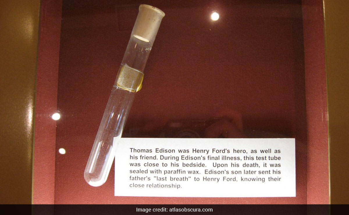 Thomas Edison's Last Breath Is Preserved In Test Tube In This Museum