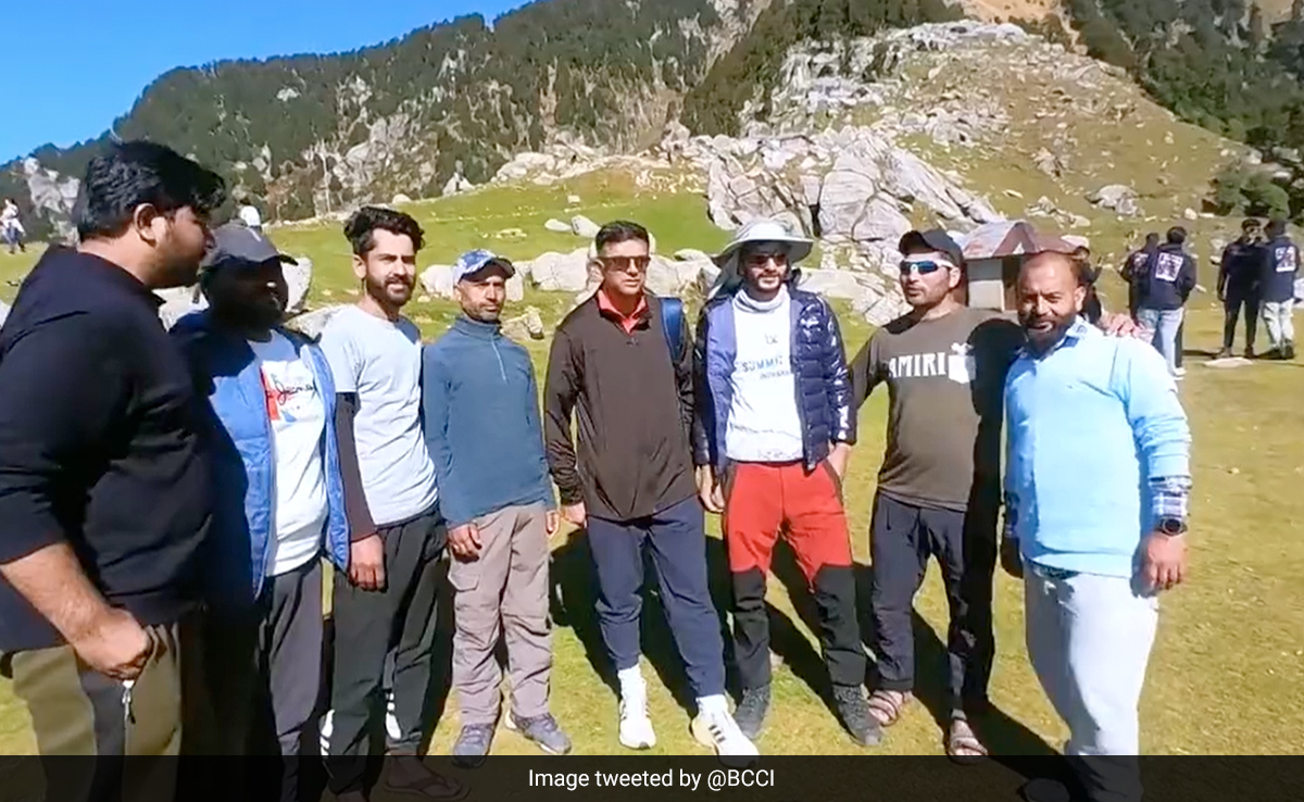 Watch: Rahul Dravid-Led Support Staff Trek At Triund Ahead Of England World Cup Clash