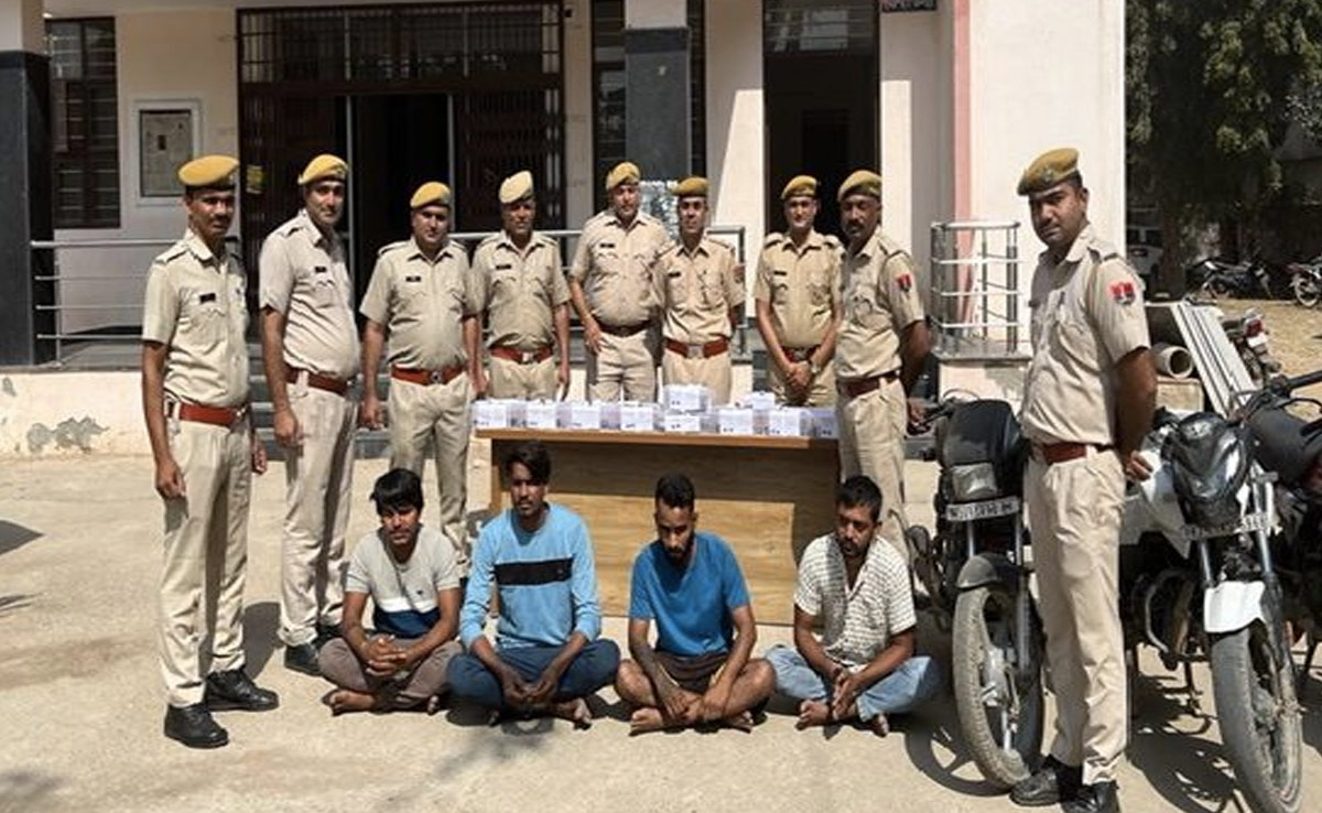 चुनाव से पहले भीलवाड़ा में हथियारों के जखीरे के साथ पकड़े गए तस्कर, कई पिस्तौल और कारतूस बरामद