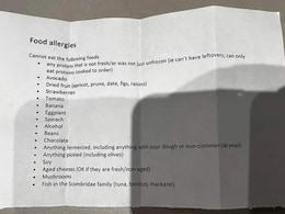 This Man's Long List Of "Food Allergies" Is Enough To Confuse Any Restaurant