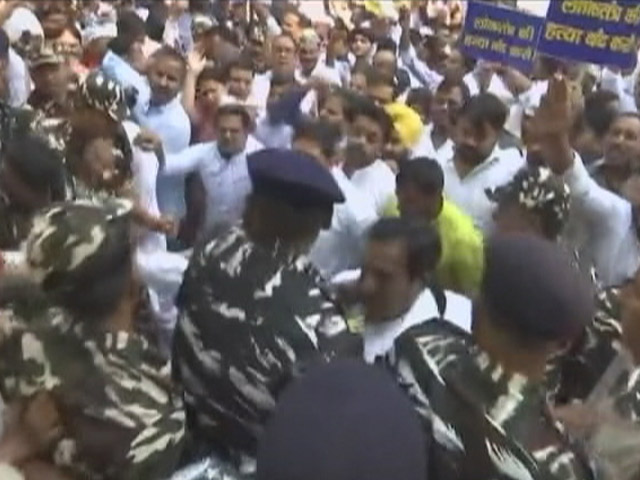 AAP's Massive Protest Over Party Leader's Arrest