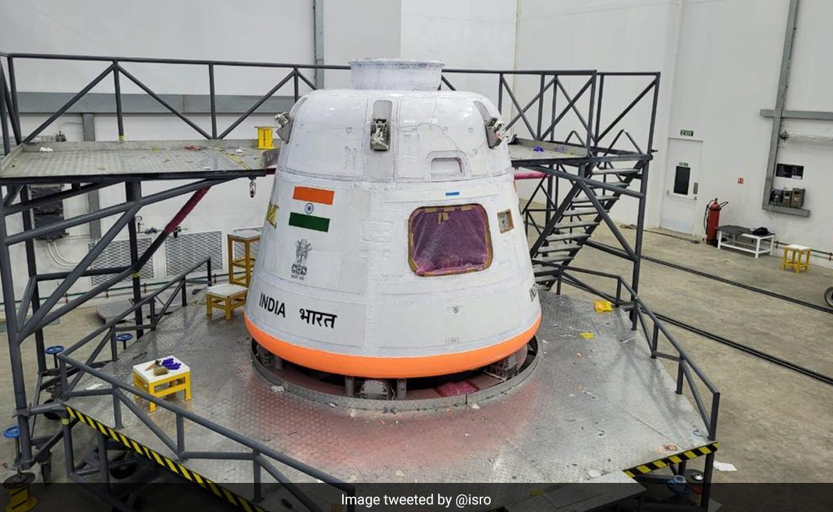 ISRO Conducts 'Well Deck' Recovery Trial Of Gaganyaan With Navy