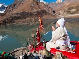 In Pics, PM Modi, In Traditional Outfit, Meditates Near Adi Kailash In Pics, PM Modi, In Traditional Outfit, Meditates Near Adi Kailash