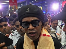 Brazilian Football Legend Ronaldinho Arrives In Kolkata, To Inaugurate A Durga Puja Pandal