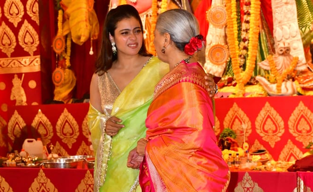Durga Puja 2023: A <i>Kabhi Khushi Kabhie Gham</i> Reunion For Kajol And Jaya Bachchan