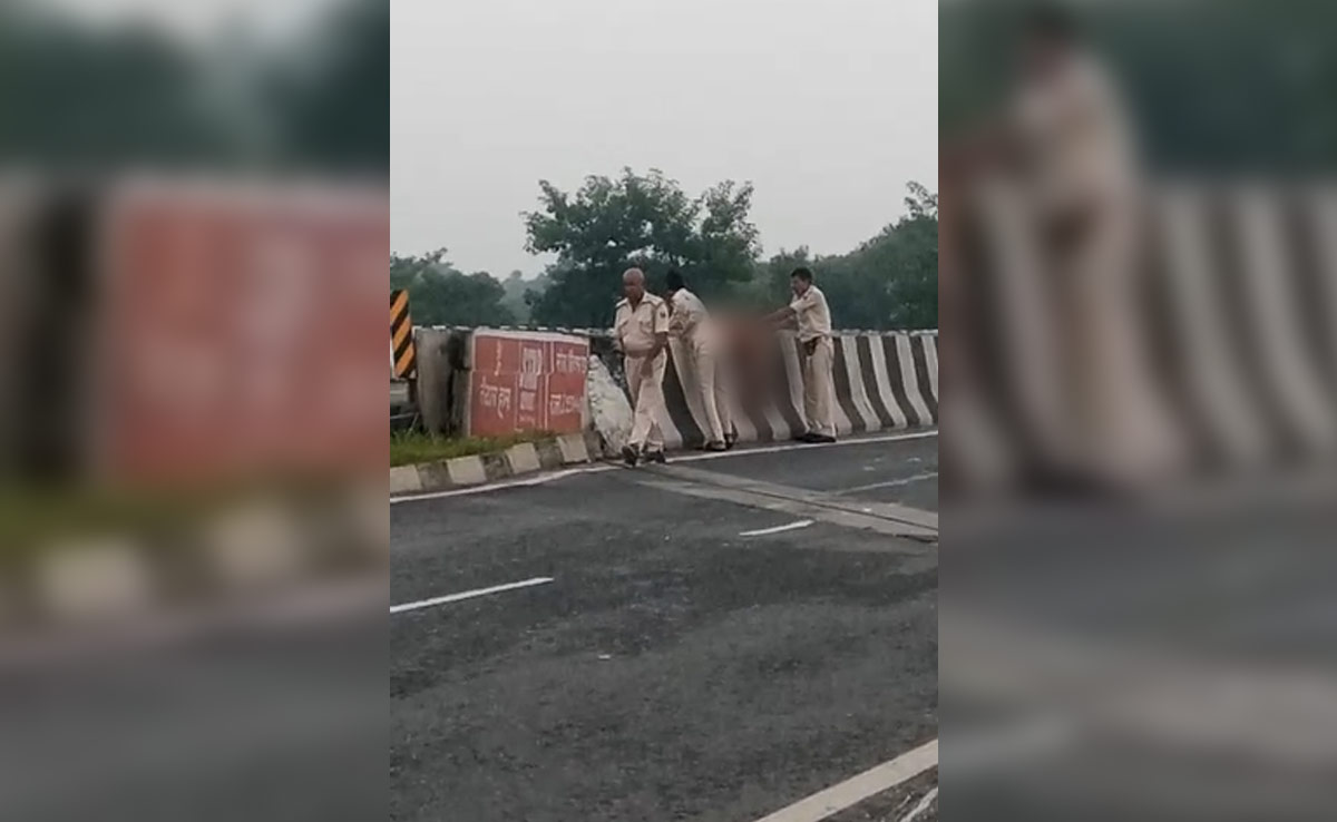 Caught On Camera: Bihar Cops Throw Accident Victim's Body Into Canal
