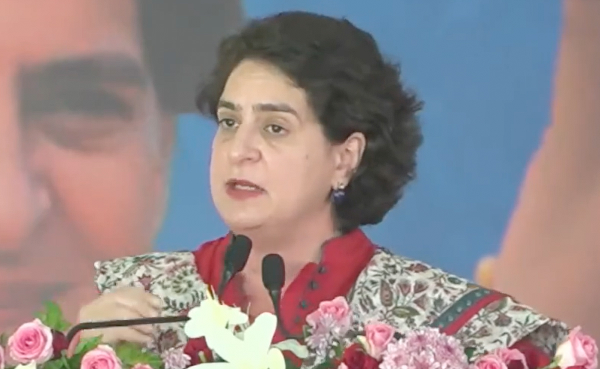 Priyanka Gandhi Dausa Visit: दौसा में गरजीं प्रियंका गांधी, कहा- गहलोत सरकार के काम भाजपा को पच नहीं रहे