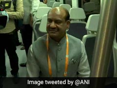 Lok Sabha Speaker Om Birla Takes Delhi Metro Ride To Dwarka