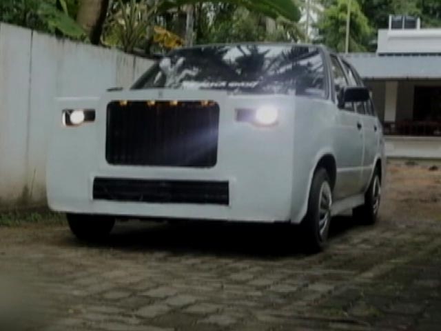 केरल के एक युवक ने 45,000 रुपये में रॉल्स रॉयस में तब्दील कर दी मारुति 800 कार