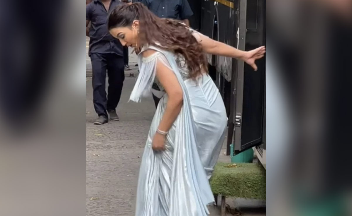 पैपराजी को पोज देने के चक्कर में गिरते-गिरते बचीं गौहर खान, वीडियो हुआ वायरल