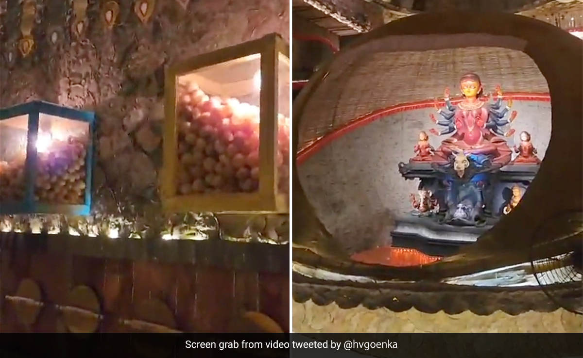 पानी-पूरी ने बना है कोलकाता का ये भव्य दुर्गा पूजा पंडाल, अद्भुत क्रिएटिविटी देख लोग हैरान, वायरल हुआ Video पानी-पूरी ने बना है कोलकाता का ये भव्य दुर्गा पूजा पंडाल, अद्भुत क्रिएटिविटी देख लोग हैरान, वायरल हुआ Video