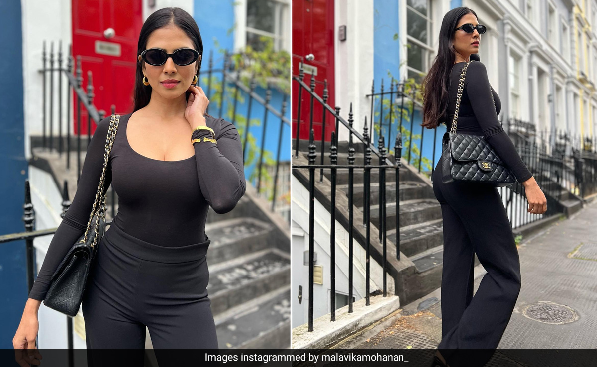 It's All Black Everything And Super Casual Chic For Malavika Mohanan's Outfit And Rs 10.25 Lakh Chanel Handbag