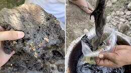 Watch: Viral Video Shows How Shilajit Is Made In The Mountains