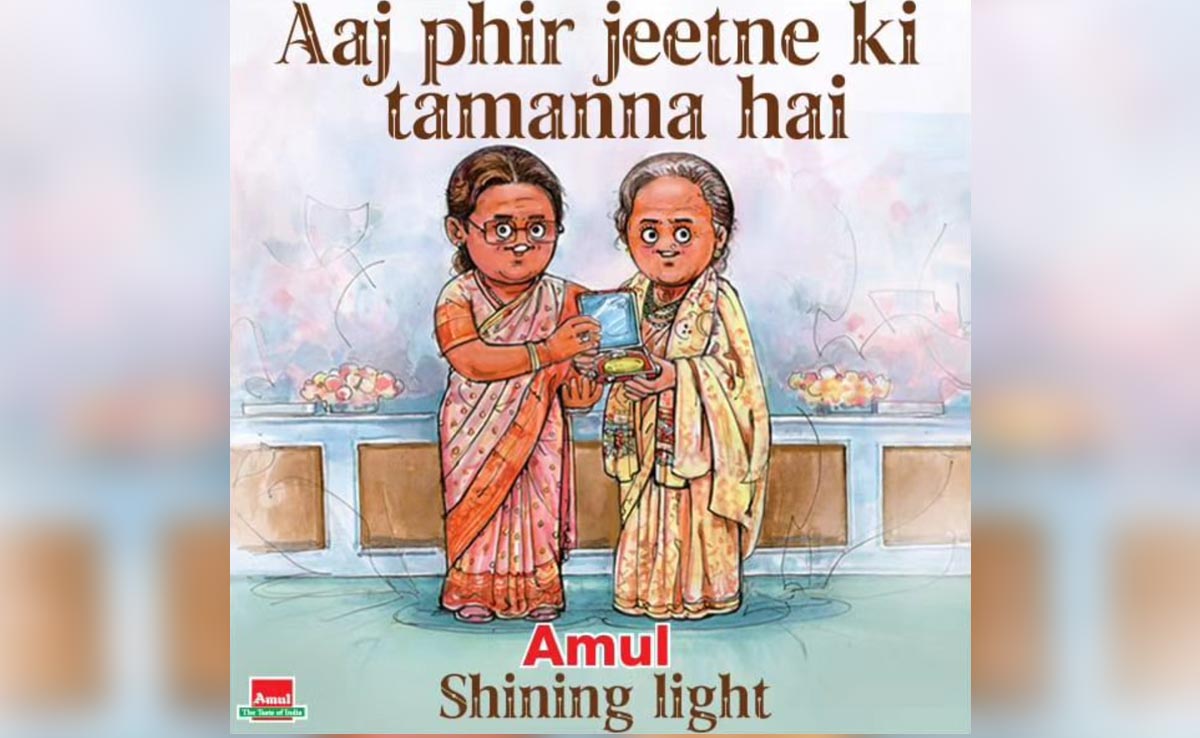 <i>"Aaj Phir..."</i> Amul Honours Waheeda Rehman With Creative Topical
