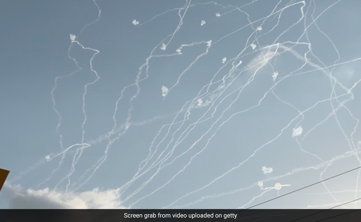 Watch: Israel's Iron Dome Destroys Rockets Fired From Gaza