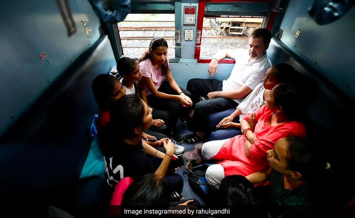 Congress On Rahul Gandhi's Train Journey In Chhattisgarh: "Glimpse Of India"