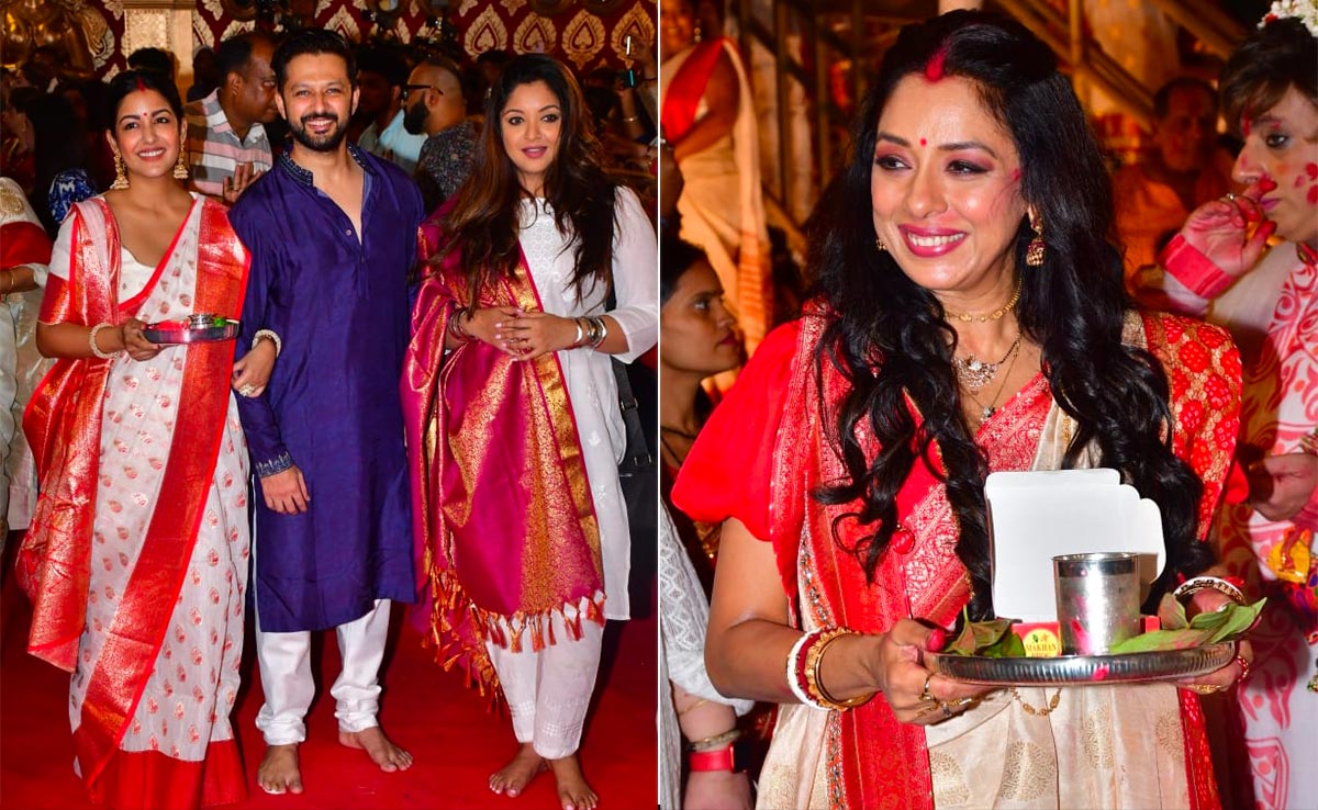 In Pics: Rupali Ganguly, Tanushree Dutta And Other Stars' Durga Puja Festivities
