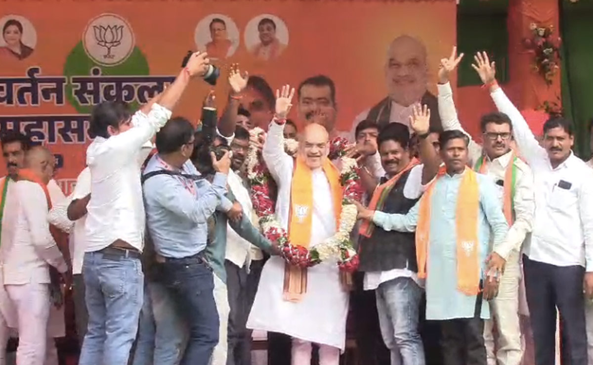 CG Election 2023: कोंडागांव में गरजे अमित शाह, सीएम बघेल पर लगाया राज्य का पैसा दिल्ली दरबार में भेजने का आरोप