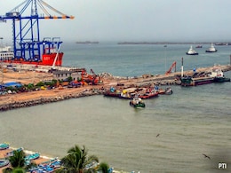 First Ship Berths At Kerala's Deep Sea Vizhinjam Port First Ship Berths At Kerala's Deep Sea Vizhinjam Port