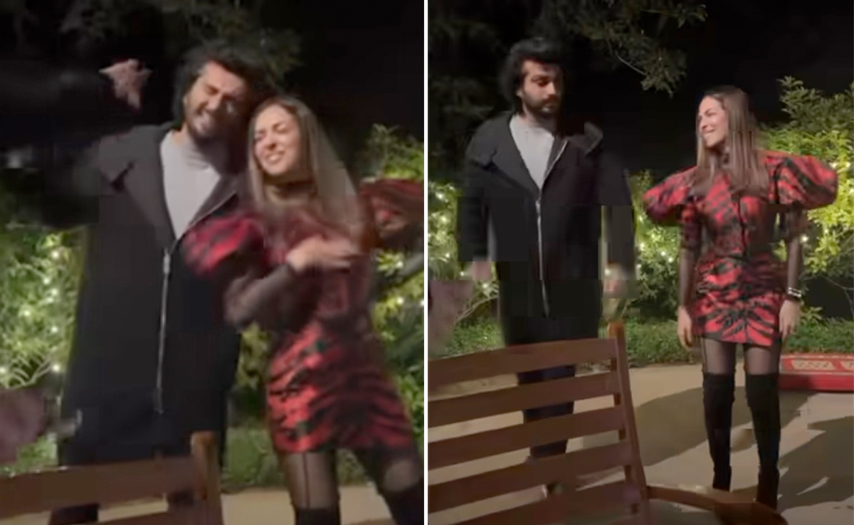 Malaika Arora's Red And Black Corset Look With Thigh-High Boots Definitely Made Her The Belle Of This Ball