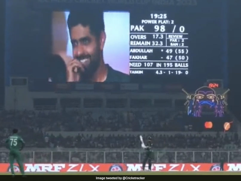 Watch: Eden Gardens Crowd Showers Love On Babar Azam. His Reaction Can't Be Missed