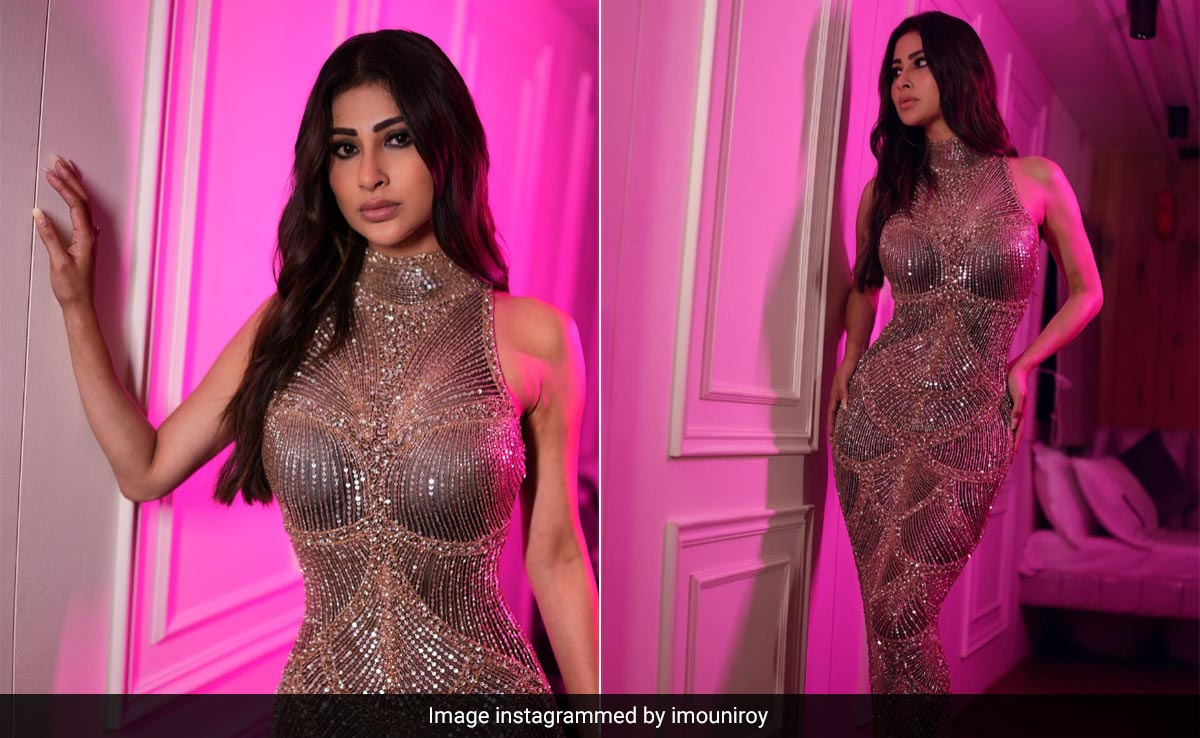 Mouni Roy's Sparkling Bodycon Gown Is The Perfect Party Starter For The Weekend