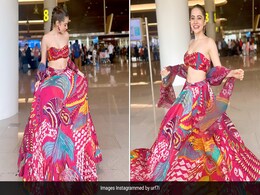 Uorfi Javed's Rs 44,000 Saksha & Kinni Multicoloured <i>Lehenga</i> Is A Celebration Of Colour In Time For <i>Navratri</i> 2023 Uorfi Javed's Rs 44,000 Saksha & Kinni Multicoloured <i>Lehenga</i> Is A Celebration Of Colour In Time For <i>Navratri</i> 2023