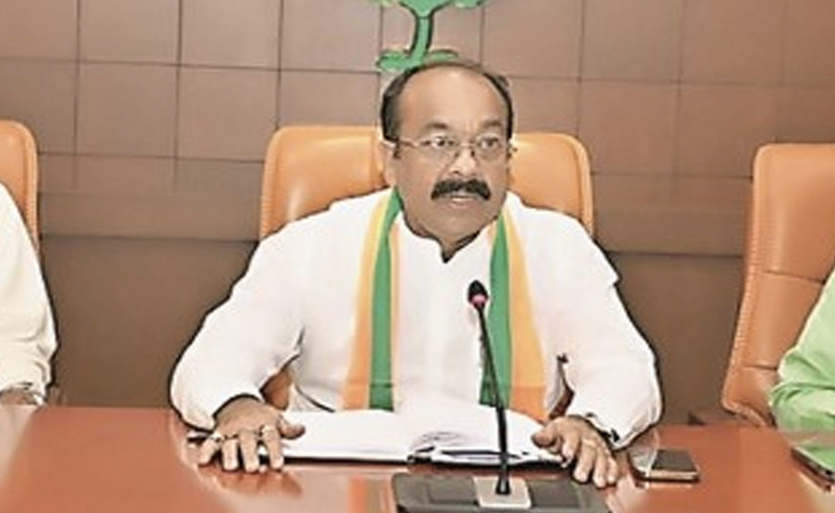 CG Election 2023: कांग्रेस पर बरसे BJP प्रदेश अध्यक्ष, बोले- घोटालेबाजों के समर्थकों को दिया टिकट