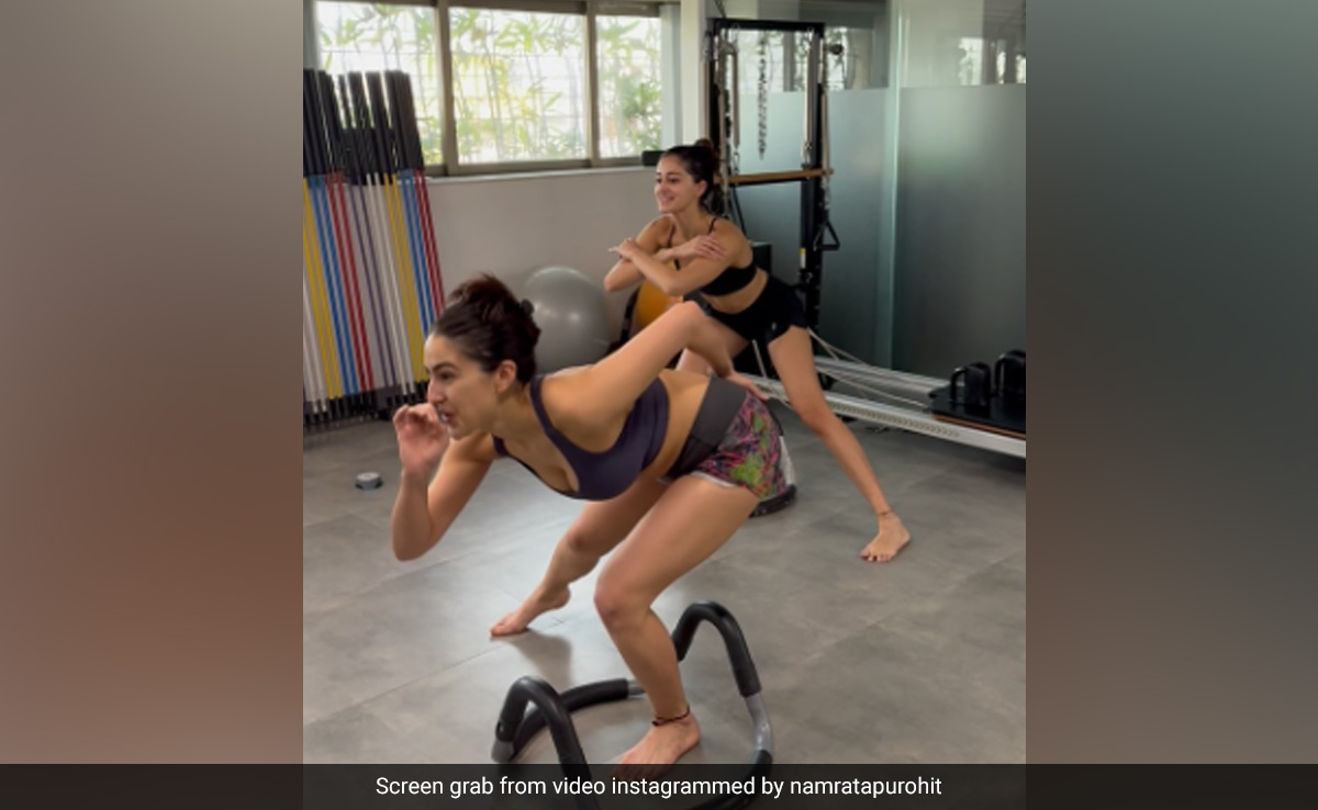 Sara Ali Khan And Ananya Panday Are Pilates Partners In This Video