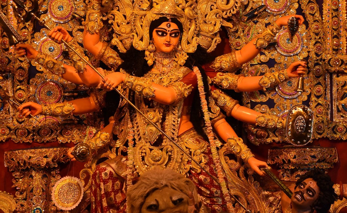 Fire Breaks Out In Durga Puja Pandal In Tripura Due To Short Circuit