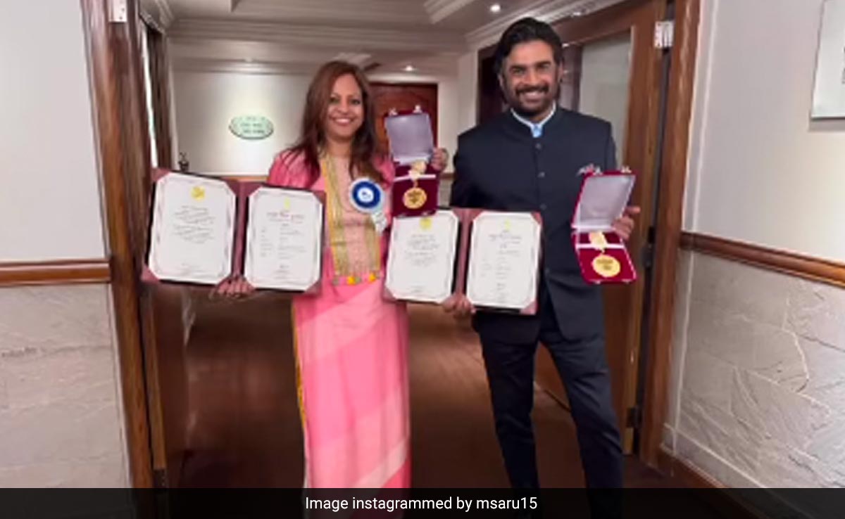 National Awards: It Was A "Dream Come True" Moment For Madhavan And Wife Sarita