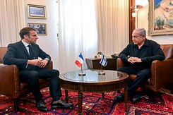 Tightrope Walk For France As Emmanuel Macron Meets Israel President, PM Tightrope Walk For France As Emmanuel Macron Meets Israel President, PM