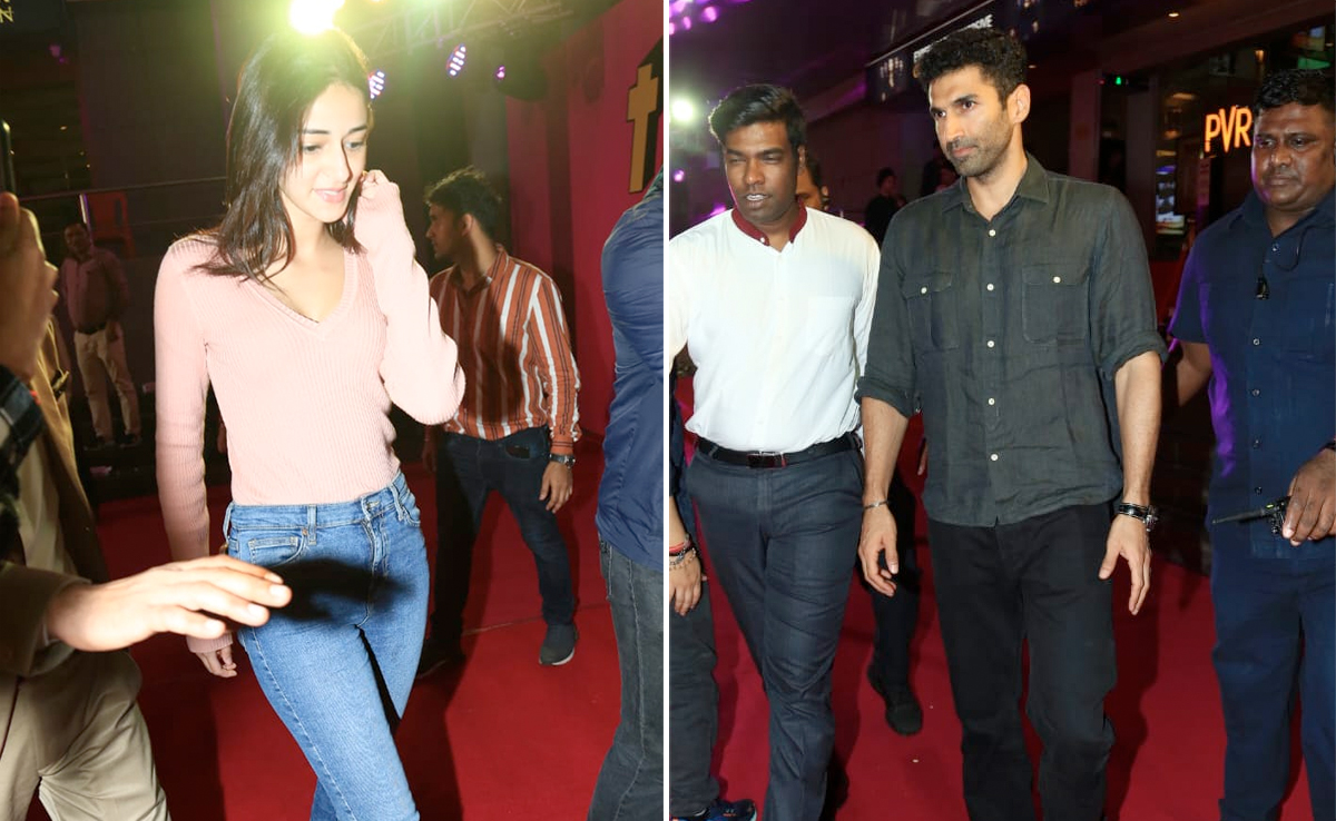 Ananya Panday And Aditya Roy Kapur's Movie Date At <i>Thank You For Coming</i> Screening