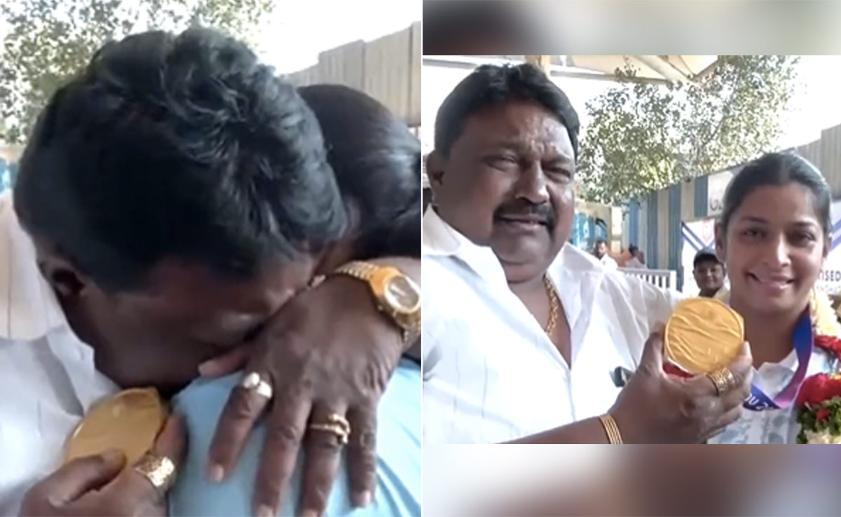 Asian Games: Kabaddi Player's Father Gets Emotional As She Arrives With A Gold Medal
