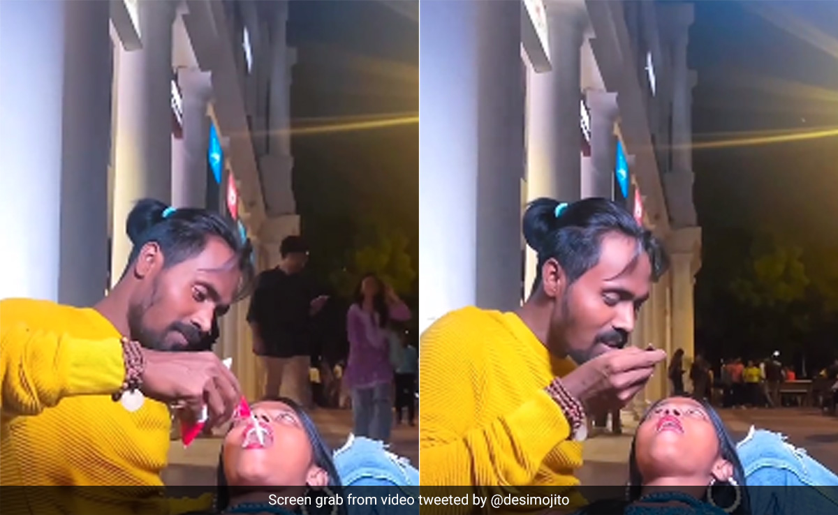 Video Of Couple Consuming Drink From Each Other's Mouth Goes Viral, Internet Disgusted
