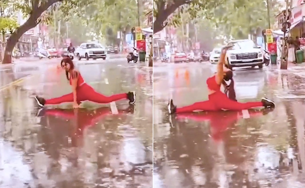 Rajkot Woman In Trouble For Performing Yoga On Road, Gujarat Police Shares Video