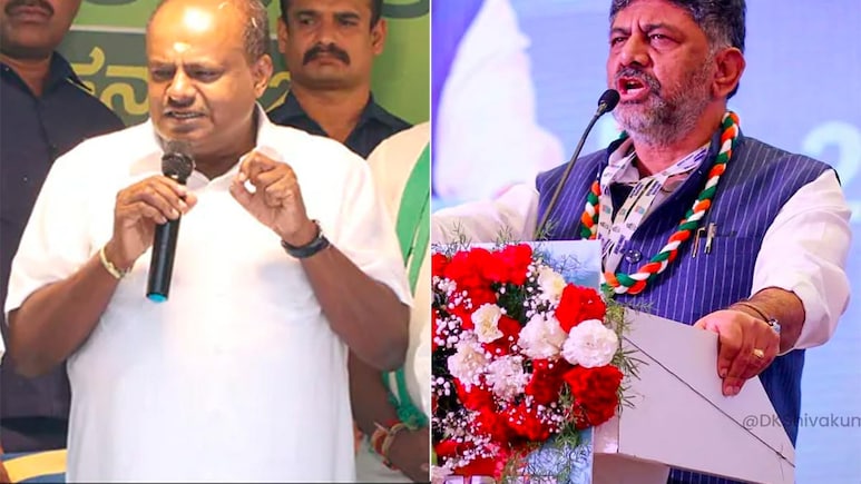 Bidadi Township Row Heats Up As Shivakumar, Kumaraswamy Clash Over Land Acquisition