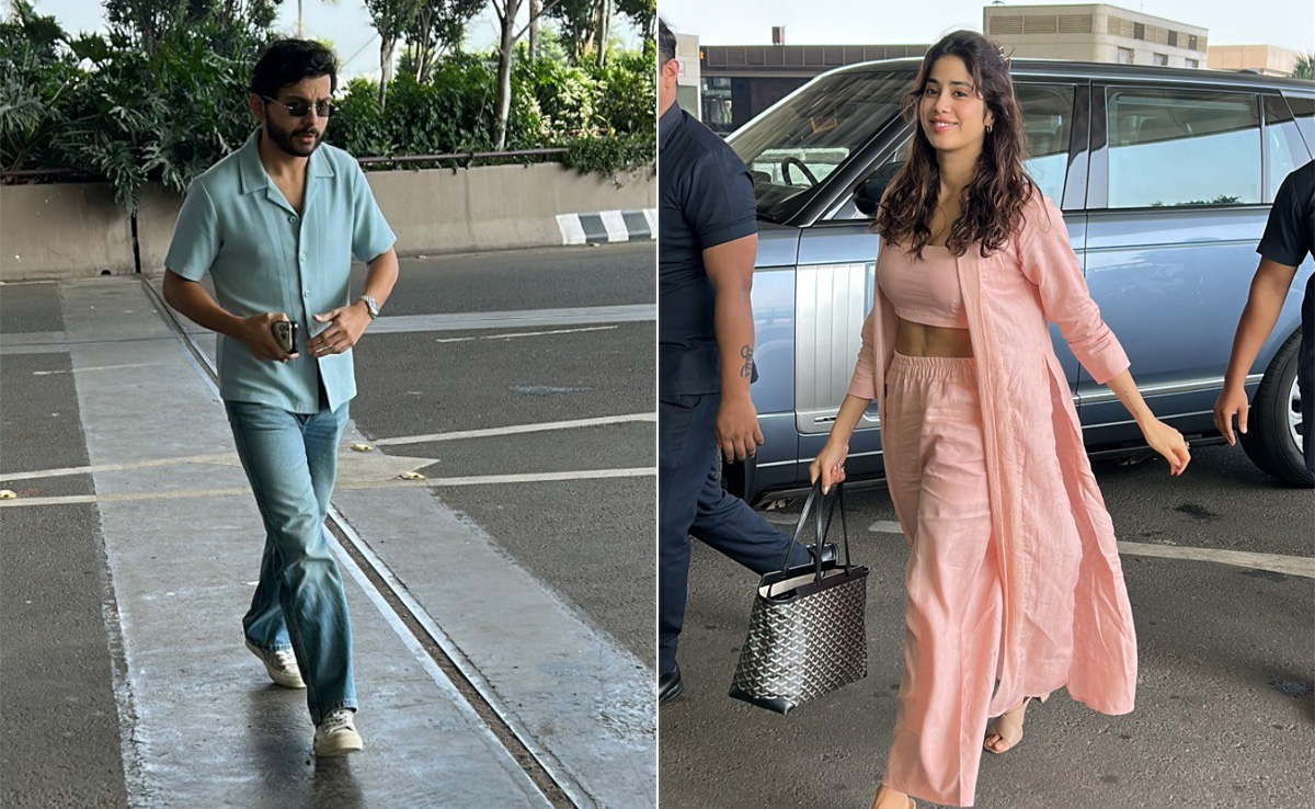 Janhvi Kapoor And Rumoured Boyfriend Shikhar Pahariya Fly Out Of Mumbai. See Pics