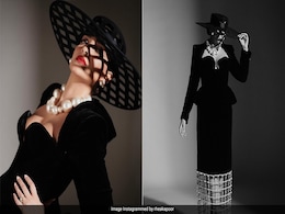 Sonam Kapoor Took A Retro Glam Turn In A Black Velvet Gown With A Pearl Cage Skirt At The Jio MAMI Film Festival Sonam Kapoor Took A Retro Glam Turn In A Black Velvet Gown With A Pearl Cage Skirt At The Jio MAMI Film Festival