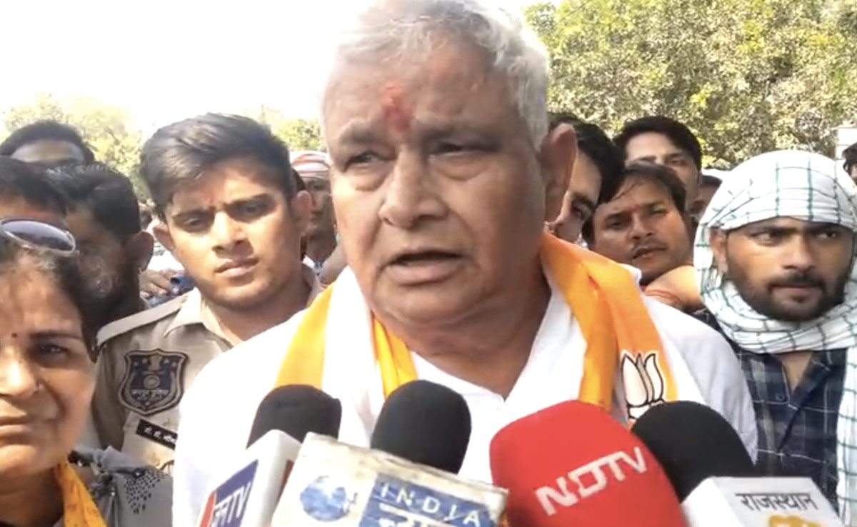 किरोड़ी मीणा ने सवाई माधोपुर सीट को बताया टफ सीट, प्रत्याशी घोषित होने के बाद पहली बार पहुंचे सासंद