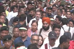 Rahul Gandhi Takes Out Padayatra In Mizoram Days Ahead Of Polls Rahul Gandhi Takes Out Padayatra In Mizoram Days Ahead Of Polls