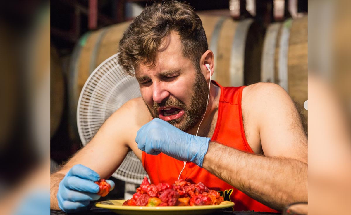 Watch: Man's Lightning-Fast Eating Of World's Spiciest Chillies Sets New Record