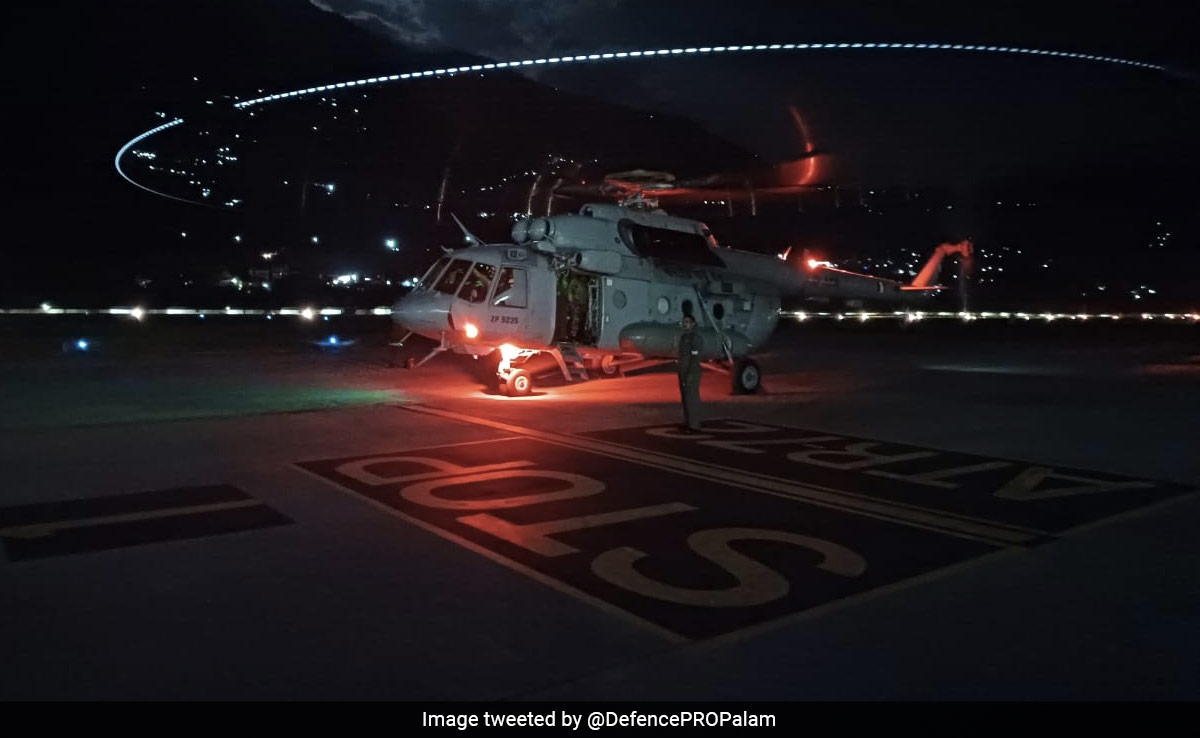 Air Force Evacuates Critical Patient In Himachal Using Night Vision Goggles