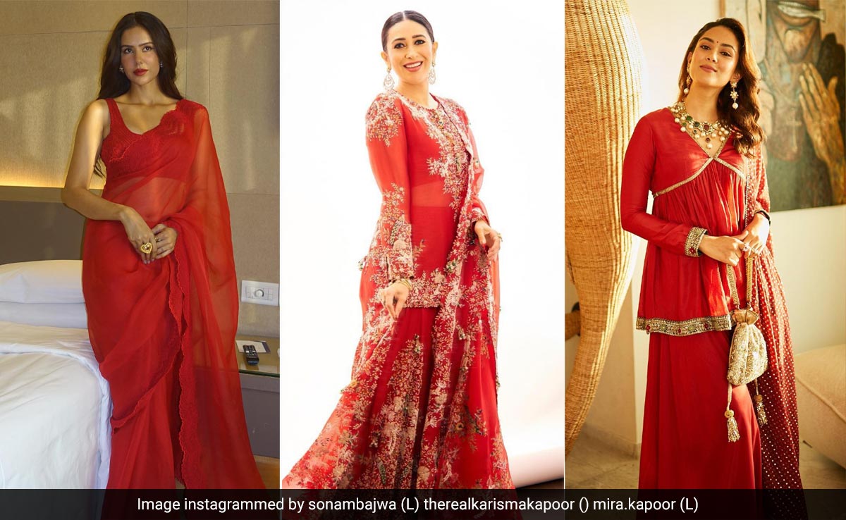 Navratri 2023 Day 3: Paint The Town Festive Red With These 7 Celeb Inspired Outfit Ideas