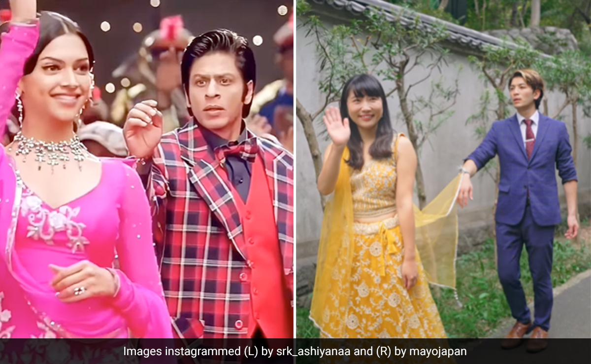 जापानी आर्टिस्ट ने रिक्रिएट किया शाहरुख-दीपिका का 'आंखों में तेरी' गाने का सीन, लोगों ने खूब बरसाया प्यार